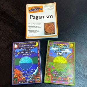 3 books - Paganism, Celebrating the Seasons - Samhain-Ostara & Beltane- Mabon